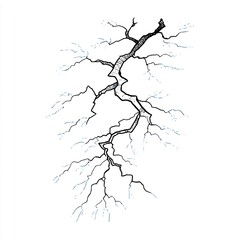 Powerful lightning storm