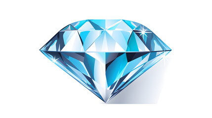 Diamond Clipart Cartoon Vector Graphic Design for Jewelry Websites and Promotions