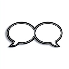 linked speech bubbles icon