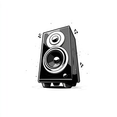 loudspeaker icon playing music