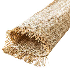 Elegant Minimalist Straw Beach Mat with a Refined D Isolated on Transparent Background