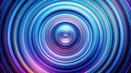 Obraz premium Abstract swirling concentric circles in vibrant blues and purples, creating a mesmerizing visual effect ideal for modern designs and backgrounds.