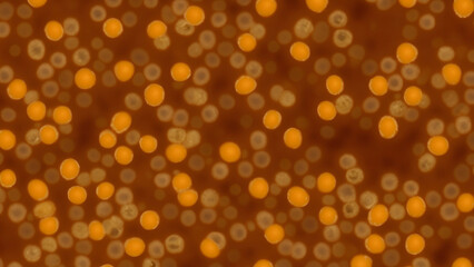 Abstract pattern of orange and brown circles (2)
