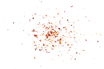Abstract Orange and White Particle Explosion on Black Background