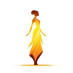 glowing goddess silhouette