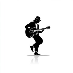Obraz premium person playing acoustic guitar
