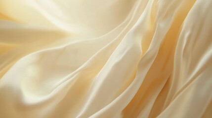 Obraz premium Soft Cream Satin Fabric Texture for Elegant Background Design