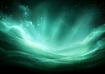 Abstract teal nebula