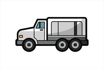 Professional Truck Icon Vector for Automation and Freight Industries