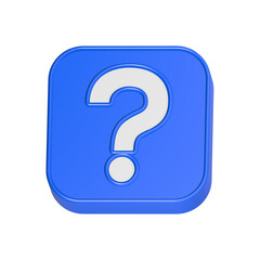 faq symbol 3d rendering