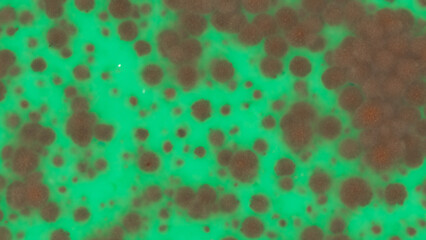 Obraz premium Abstract pattern of teal and brown spots