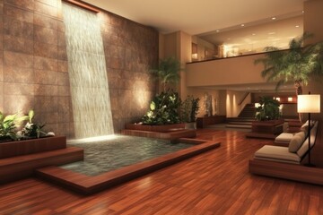 Tranquil indoor spa