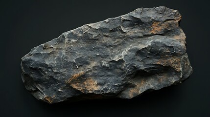 Dark gray rock specimen