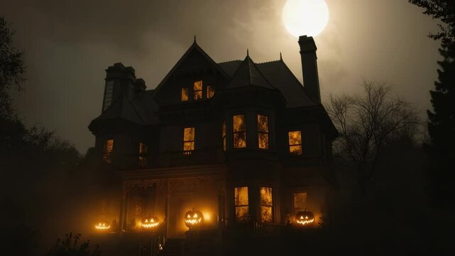 Halloween day concept. Trick or treat and dance with the monsters tonight.