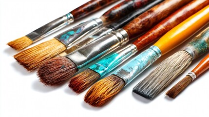 Fototapeta premium Various Paintbrush Sizes Collection for Artistic Creations
