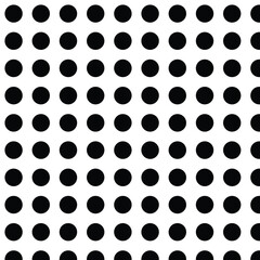 black and white dots seamless pattern 