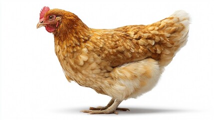 High-Quality Chicken Isolated on White Background for Food Industry Promotion