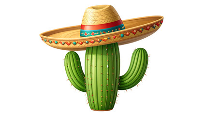 festive cactus wearing sombrero symbolizes spirit of cinco de mayo celebrations with joy and cultural pride
