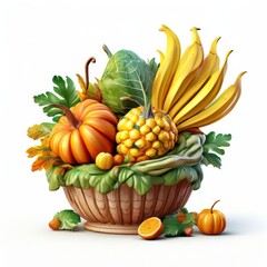 an AI Image Generator, Abstract Vegetable-Inspired Art with Surreal Colors
