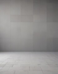 Fototapeta premium Subtle square grid, muted tones, calm atmosphere, peaceful, white