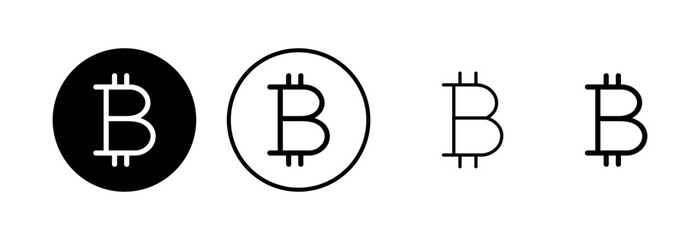 Bitcoin icon logo design. bitcoin sign and symbol. payment symbol. cryptocurrency logo