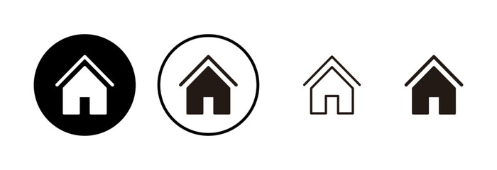 House icon logo design. Home sign and symbol