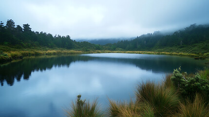 An enchanting midjourney trek through Tongariro Alpine Crossing, emerald lakes and all