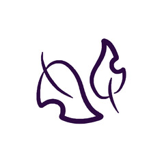 Minimalist Icon of Leaf Sprouting for Eco Gardening Themes