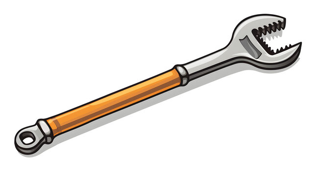Double Open End Wrench Icon Vector Illustration for Professional Projects