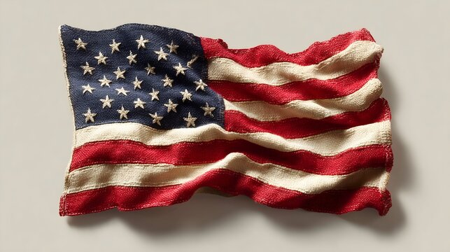 Celebrating American patriotism with a vibrant flag display for Independence Day and other cherished national holidays