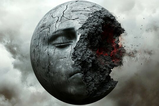 Metaphorical sleep disorders physical senses, of a loss of pleasure or interest. Sleep disorders - cause of depression: abstract image of mental state. Depression management. Silent struggle.