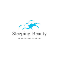 Obraz premium vector logo massage spa cloud