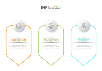 Modern Flat Design Infographic for Business Workflow