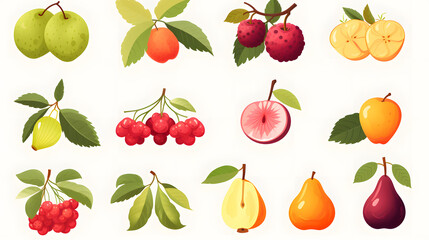 Obraz premium September Seasonal Fruit Selection with Assorted Fruits - High Quality Image