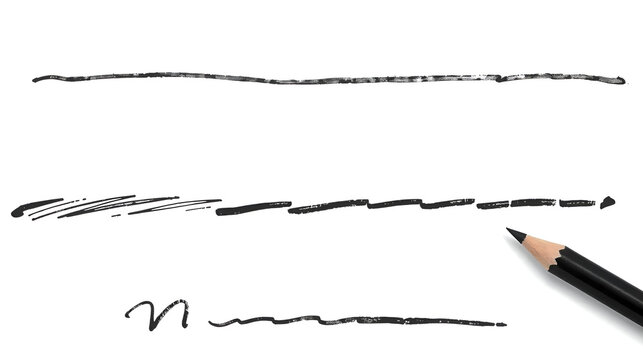 Scribble doodle paint underline set, vector children marker scratch, pen squiggle kit, black stoke. Kids hand drawn pencil abstract sketch, handwriting font alphabet, texture divider. Scribble doodle