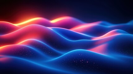 Abstract colorful wavy forms