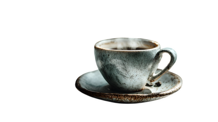 A minimalist white teacup with steam rising, perfect for cozy aesthetics, set against white --ar 16:9 --v 7.0 --s 750