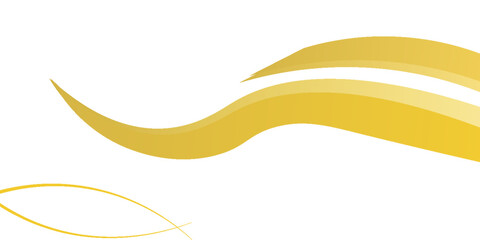 gold wave curve, golden wave corner shape for element, stripes ribbon golden graphic, striped gold