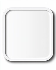 Blank white square frame