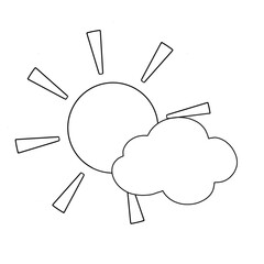 Sun and cloude 