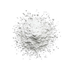 Pile of White Powder on Black Background