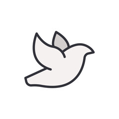 Stylized Dove Illustration Symbolizing Peace And Gentle Flight