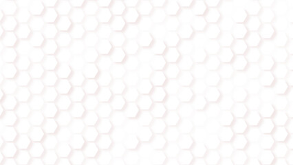 Hexagon white background. Geometric grid. Honeycomb texture. Business presentation. Polygon cell banner. Computer data. Vector illustration.