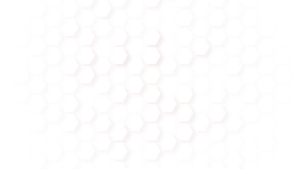 Hexagon white background. Geometric grid. Honeycomb texture. Honey wallpaper. Hex structure. Mosaic wall.