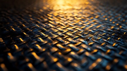 Woven metal surface pattern