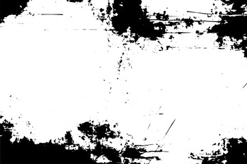 Distressed Grunge Border Texture with Vintage Cracks and Weathered Urban Background