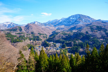 Fototapeta premium 241203秋山郷小赤沢集落