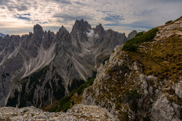 The specular landscape of way to Cadini di Misurina - Tre Cime trail routh, Dolomite, Italy.