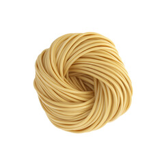 Uncooked Spaghetti Nest - Close-up of Dry Pasta