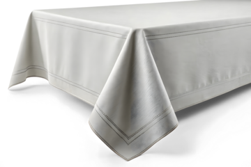 A white kitchen table bloth isolated on white or transparent background